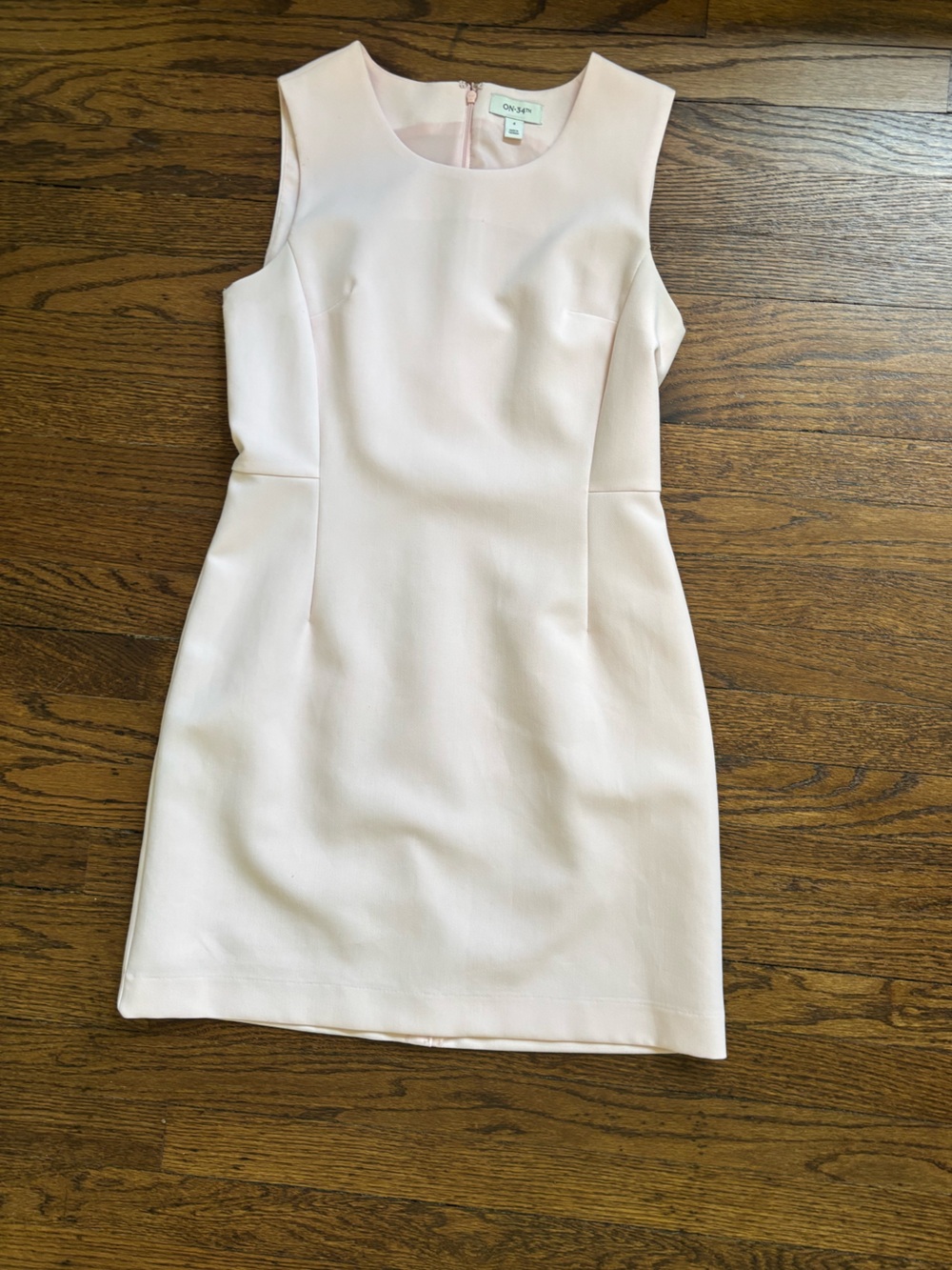 ON 34th Blush Pink Sleeveless Sheath Dress